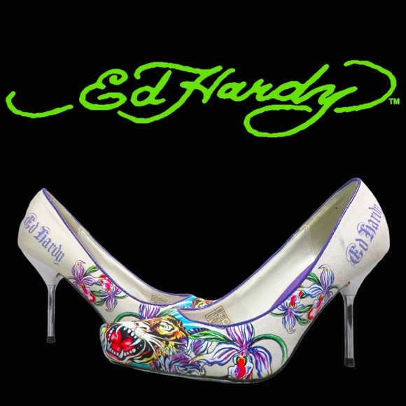 Ed Hardy Shoes - Ed Hardy Heels Y2K Pointed Stiletto 7